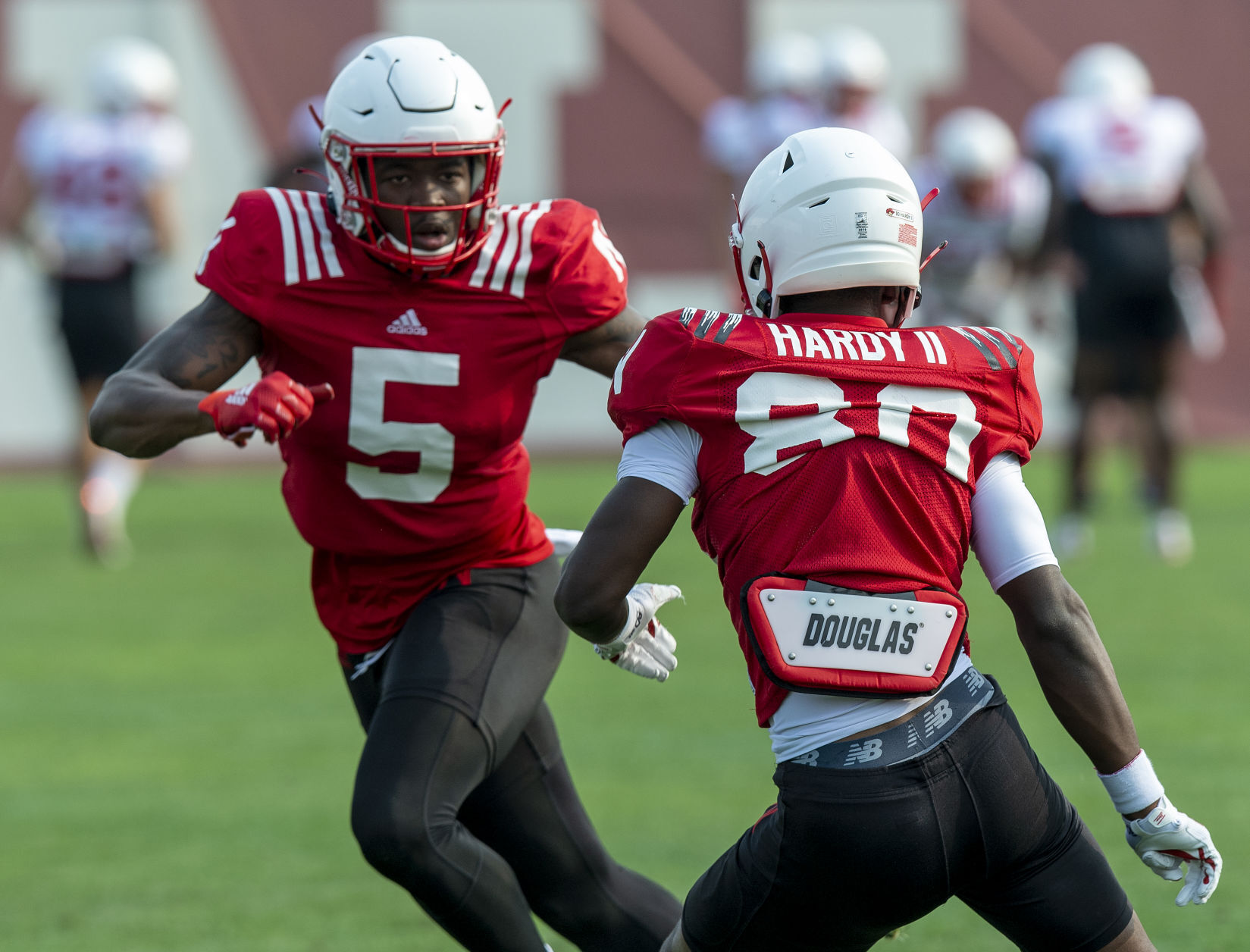 NU football practice, 8.4
